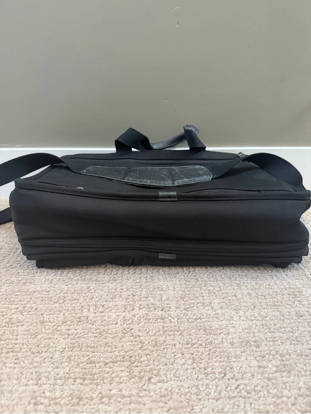 TUMI 26160D4 Black Ballistic Nylon Expandable Laptop Briefcase Business Bag